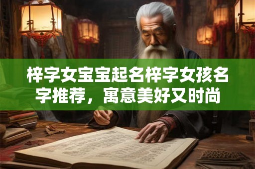 梓字女宝宝起名梓字女孩名字推荐，寓意美好又时尚