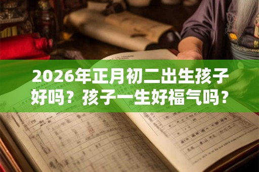 2026年正月初二出生孩子好吗？孩子一生好福气吗？