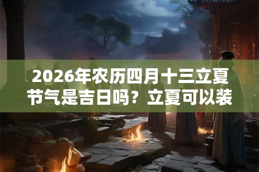 2026年农历四月十三立夏节气是吉日吗？立夏可以装修吗？
