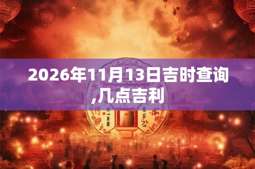 2026年11月13日吉时查询,几点吉利