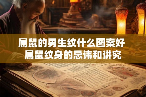 属鼠的男生纹什么图案好 属鼠纹身的忌讳和讲究