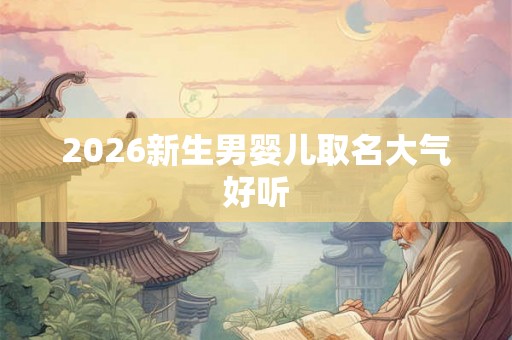 2026新生男婴儿取名大气好听 2026新生男婴儿取名大气好听