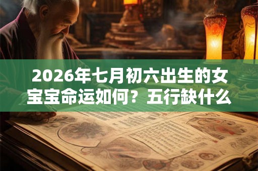 2026年七月初六出生的女宝宝命运如何？五行缺什么