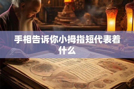 手相告诉你小拇指短代表着什么