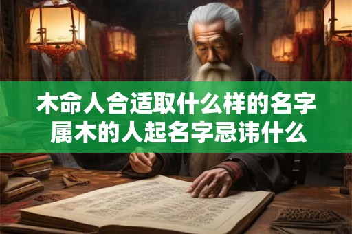 木命人合适取什么样的名字 属木的人起名字忌讳什么 木命人合适取什么样的名字 属木的人起名字忌讳什么