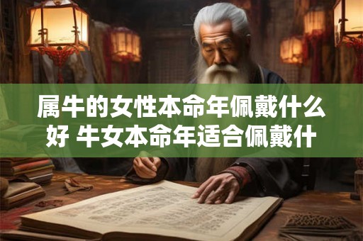 属牛的女性本命年佩戴什么好 牛女本命年适合佩戴什么