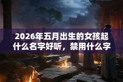 2026年五月出生的女孩起什么名字好听，禁用什么字