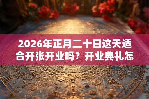 2026年正月二十日这天适合开张开业吗？开业典礼怎么办？