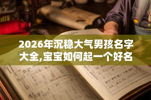 2026年沉稳大气男孩名字大全,宝宝如何起一个好名字呢？