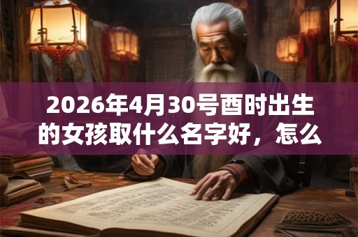2026年4月30号酉时出生的女孩取什么名字好，怎么取名？