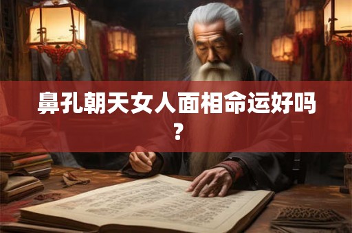鼻孔朝天女人面相命运好吗？