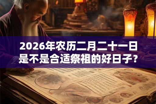 2026年农历二月二十一日是不是合适祭祖的好日子？