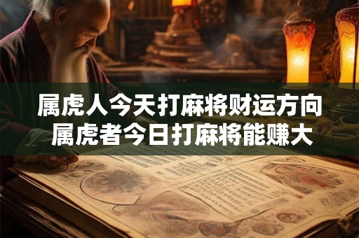 属虎人今天打麻将财运方向 属虎者今日打麻将能赚大钱吗