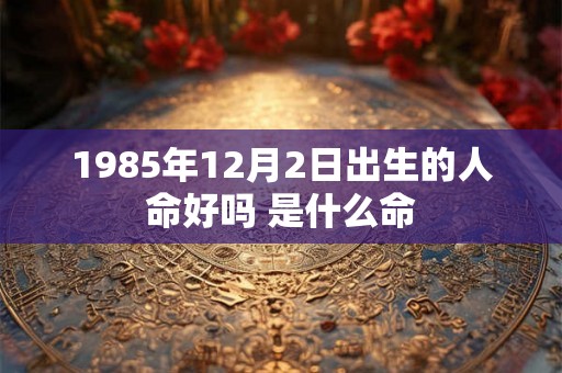 1985年12月2日出生的人命好吗 是什么命 1985年12月2日出生的人命好吗 是什么命