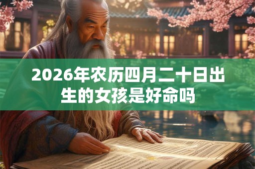 2026年农历四月二十日出生的女孩是好命吗