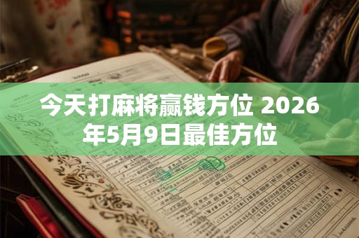 今天打麻将赢钱方位 2026年5月9日最佳方位 今天打麻将赢钱方位 2026年5月9日最佳方位