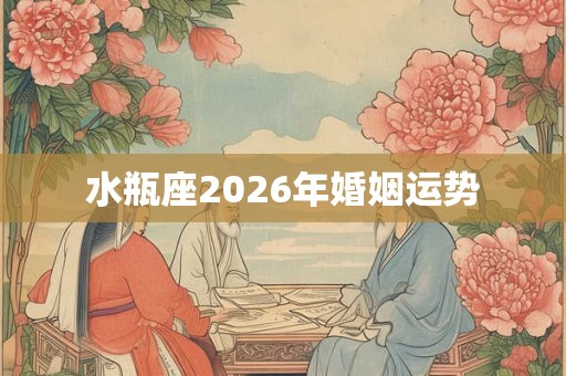 水瓶座2026年婚姻运势