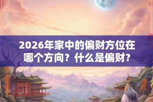 2026年家中的偏财方位在哪个方向？什么是偏财？