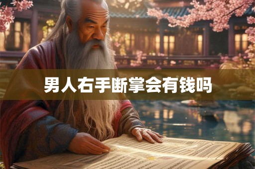 男人右手断掌会有钱吗