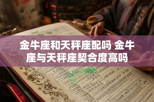 金牛座和天秤座配吗 金牛座与天秤座契合度高吗