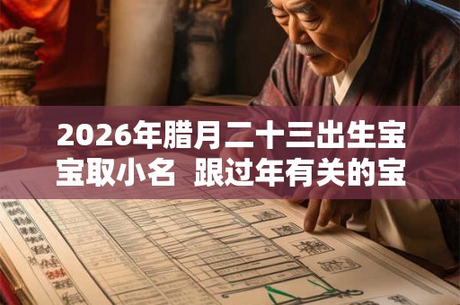 2026年腊月二十三出生宝宝取小名  跟过年有关的宝宝小名