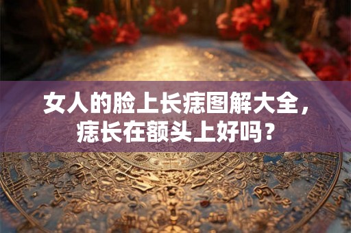 女人的脸上长痣图解大全，痣长在额头上好吗？