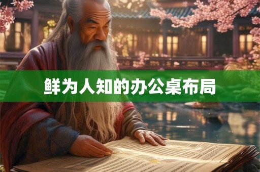 鲜为人知的办公桌布局