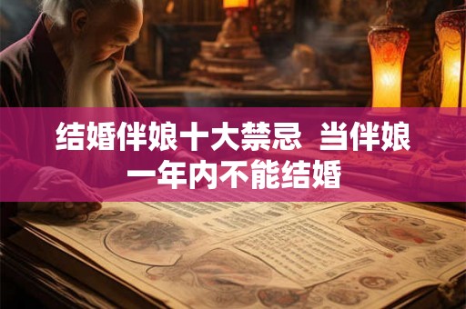 结婚伴娘十大禁忌 当伴娘一年内不能结婚 结婚伴娘十大禁忌 当伴娘一年内不能结婚