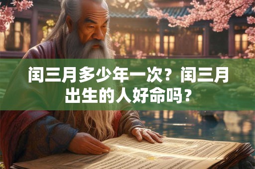 闰三月多少年一次?闰三月出生的人好命吗? 闰三月多少年一次?闰三月出生的人好命吗?