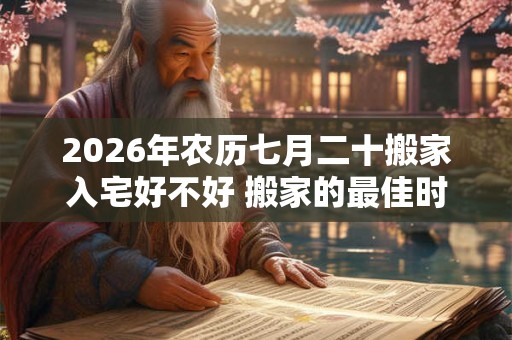 2026年农历七月二十搬家入宅好不好 搬家的最佳时间 2026年农历七月二十搬家入宅好不好 搬家的最佳时间