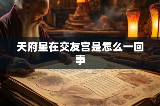 天府星在交友宫是怎么一回事