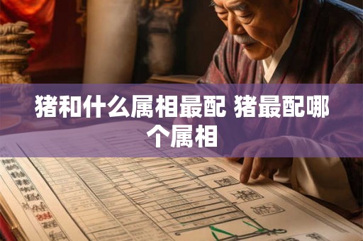 猪和什么属相最配 猪最配哪个属相
