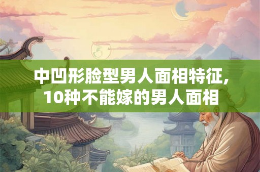 中凹形脸型男人面相特征,10种不能嫁的男人面相