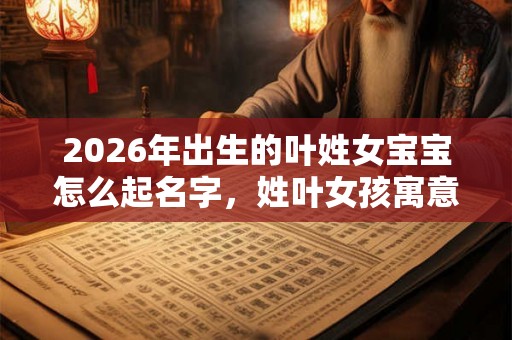 2026年出生的叶姓女宝宝怎么起名字,姓叶女孩寓意好的名字 2026年出生的叶姓女宝宝怎么起名字,姓叶女孩寓意好的名字