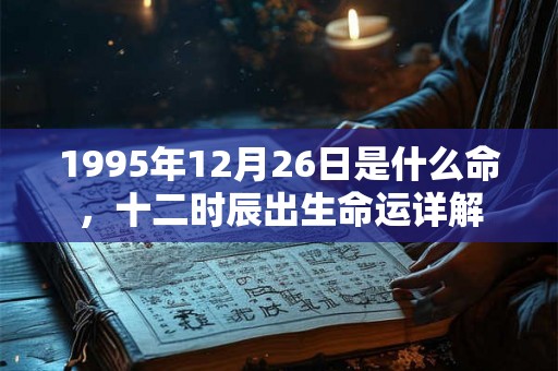 1995年12月26日是什么命,十二时辰出生命运详解 1995年12月26日是什么命,十二时辰出生命运详解