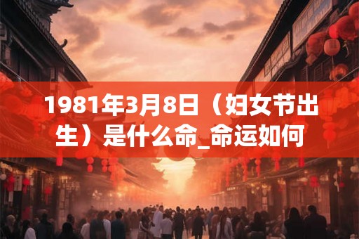 1981年3月8日（妇女节出生）是什么命_命运如何