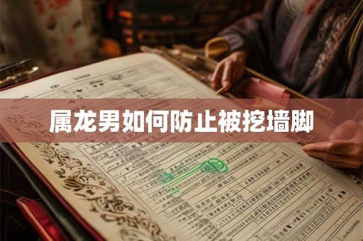 属龙男如何防止被挖墙脚