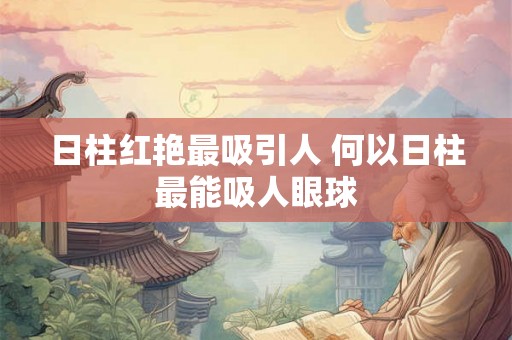 日柱红艳最吸引人 何以日柱最能吸人眼球
