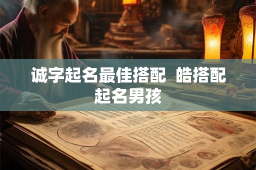 诚字起名最佳搭配  皓搭配起名男孩