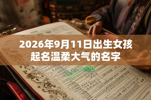 2026年9月11日出生女孩起名温柔大气的名字