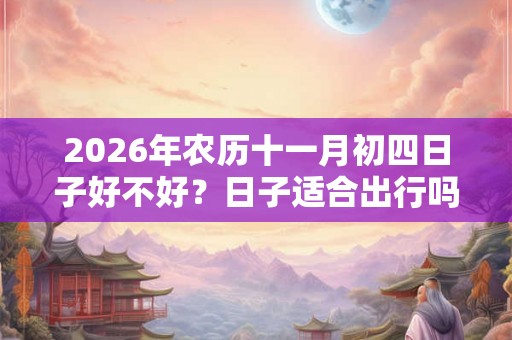 2026年农历十一月初四日子好不好？日子适合出行吗？