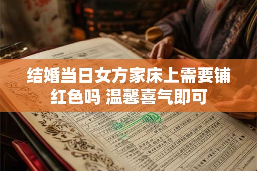 结婚当日女方家床上需要铺红色吗 温馨喜气即可