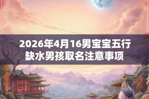2026年4月16男宝宝五行缺水男孩取名注意事项 2026年4月16男宝宝五行缺水男孩取名注意事项