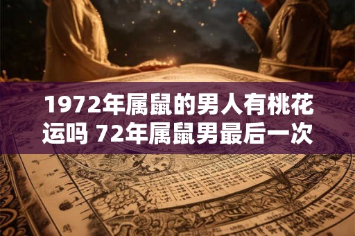 1972年属鼠的男人有桃花运吗 72年属鼠男最后一次婚姻几岁