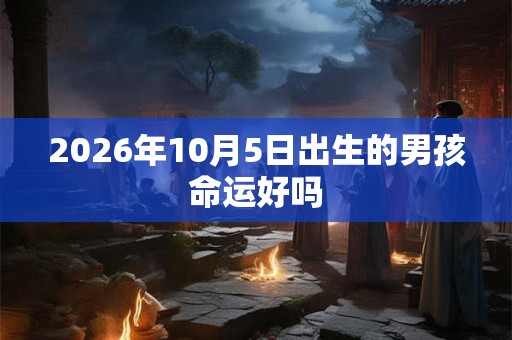 2026年10月5日出生的男孩命运好吗