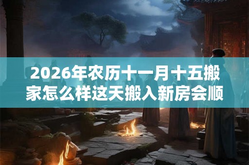 2026年农历十一月十五搬家怎么样这天搬入新房会顺利吗
