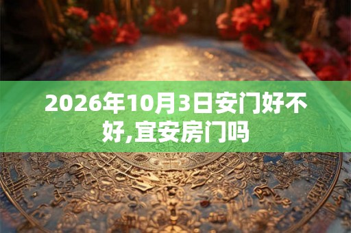 2026年10月3日安门好不好,宜安房门吗