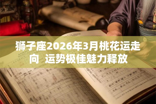 狮子座2026年3月桃花运走向  运势极佳魅力释放