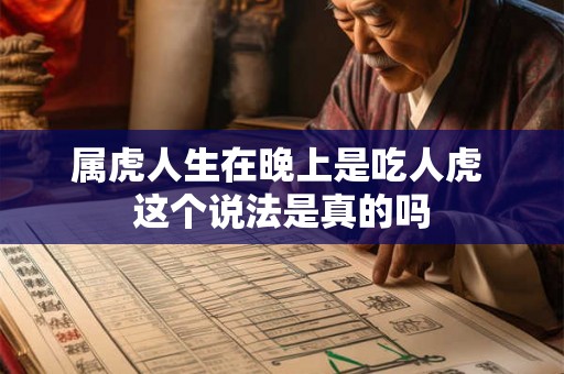 属虎人生在晚上是吃人虎 这个说法是真的吗