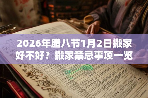2026年腊八节1月2日搬家好不好？搬家禁忌事项一览！